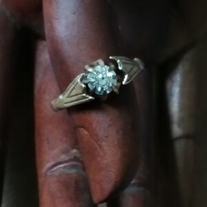 Vintage 1930's Diamond Ring (Made In Czechoslovakia)